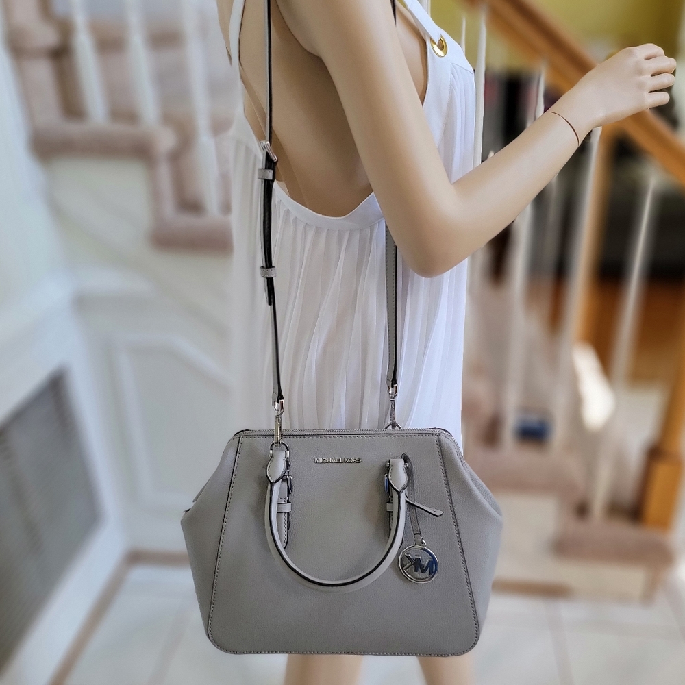 ⚠️LAST 1⚠️Michael Kors Charlotte LG Satchel Grey - Picture 6 of 7